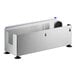 A stainless steel film and foil dispenser and cutter with an 18-inch capacity.