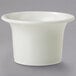 A white round plastic GET ramekin with a rim.