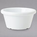 A white bowl with a white rim.