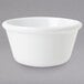 A white GET smooth melamine ramekin.