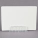 An American Metalcraft white card with a plastic holder.