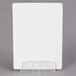 An American Metalcraft white card on a stand with a chalk card and marker.