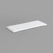 A white rectangular Channel plastic platter.