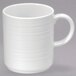 A close up of the handle of a Sant' Andrea Botticelli porcelain mug.