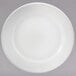 A Sant' Andrea Botticelli bright white porcelain plate with a white background.