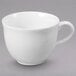 A Sant' Andrea Botticelli bright white porcelain tall cup with a handle.