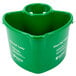 A green San Jamar Kleen-Pail with a handle and white text.