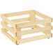 A Frilich square wooden display frame with handles.