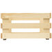 A Frilich square wooden display frame with legs.
