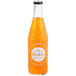 A Boylan Bottling Co. glass bottle of orange soda on a white background.