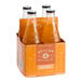 A four-pack of Boylan Bottling Co. Orange Soda in 12 fl. oz. glass bottles.