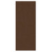 A brown rectangular hardboard menu board.