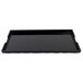 A black rectangular Tablecraft melamine display tray with handles.