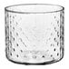 An Acopa hobnail style double rocks glass with a white background.