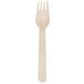 A wooden Eco-gecko heavy weight disposable fork.