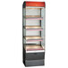 A white Alto-Shaam heated display case with shelves inside.