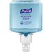 A clear container of Purell® Healthy Soap in a soap dispenser.