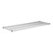 A close-up of a metal shelf from Regency.