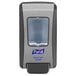 A grey and black Purell Healthy Soap FMX-20 manual soap dispenser with a white logo.