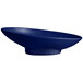 A Pacific blue G.E.T. Enterprises Bugambilia metal bowl with a smooth finish.