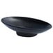 A black G.E.T. Enterprises Bugambilia resin-coated aluminum bowl with a white background.