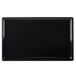 A black rectangular tray with a white background.