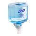 A blue Purell Healthy Soap dispenser with a blue and white label.