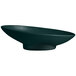 A forest green G.E.T. Enterprises Bugambilia resin-coated aluminum bowl with a smooth finish.