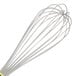 A Matfer Bourgeat stainless steel wire whisk with a yellow Exoglass handle.