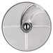 A metal Berkel slicing plate with a circular blade and handle.