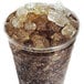 A glass of soda with Cornelius chunklet ice.