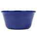 A close-up of a navy blue Thunder Group ramekin.