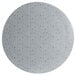 A white round disc with a grey textured finish and black specks.