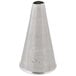 A silver Ateco oval piping tip with the number 57 on it.