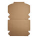 An unfolded kraft paper bakery box designed for cakes or pastries.