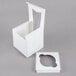 A white box with a window.