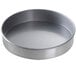 A Chicago Metallic aluminized steel round cake pan with a round bottom.