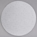 A white round G.E.T. Enterprises Bugambilia large disc with a speckled design.