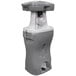A PolyJohn Bravo portable dual hand washing station with grey and white details.