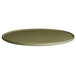 A G.E.T. Enterprises small round disc with rim in willow green with a smooth finish.