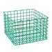 A green Microwire open rack on a white background.
