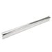 An Advance Tabco aluminum rectangular ticket holder with a long silver metal bar.