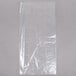 A clear plastic LK Packaging food bag.