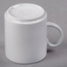 A white Libbey porcelain mug with a handle.