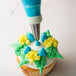 a close-up of a frosting nozzle