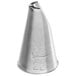 A metal Ateco chrysanthemum piping tip with a cone shape and a number on it.