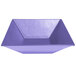 A G.E.T. Enterprises lavender resin-coated aluminum square bowl.