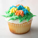 a close up of a frosting