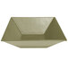 A G.E.T. Enterprises Bugambilia deep square bowl in willow green with a textured finish.