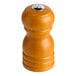 An Acopa wooden salt shaker with a metal lid.